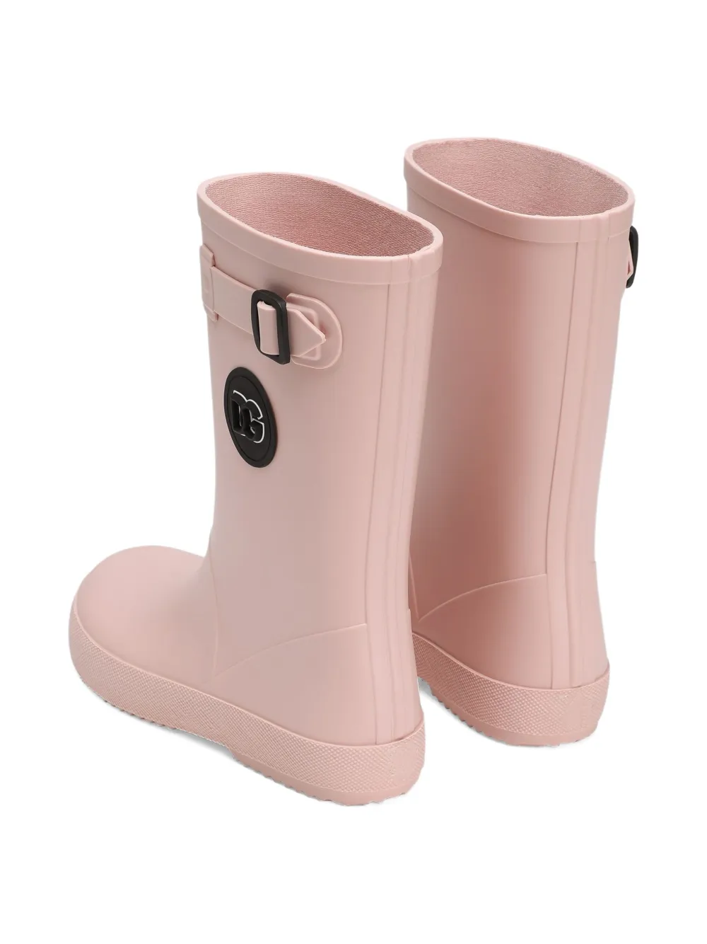 Dolce & Gabbana Kids buckle-detail rain boots Pink