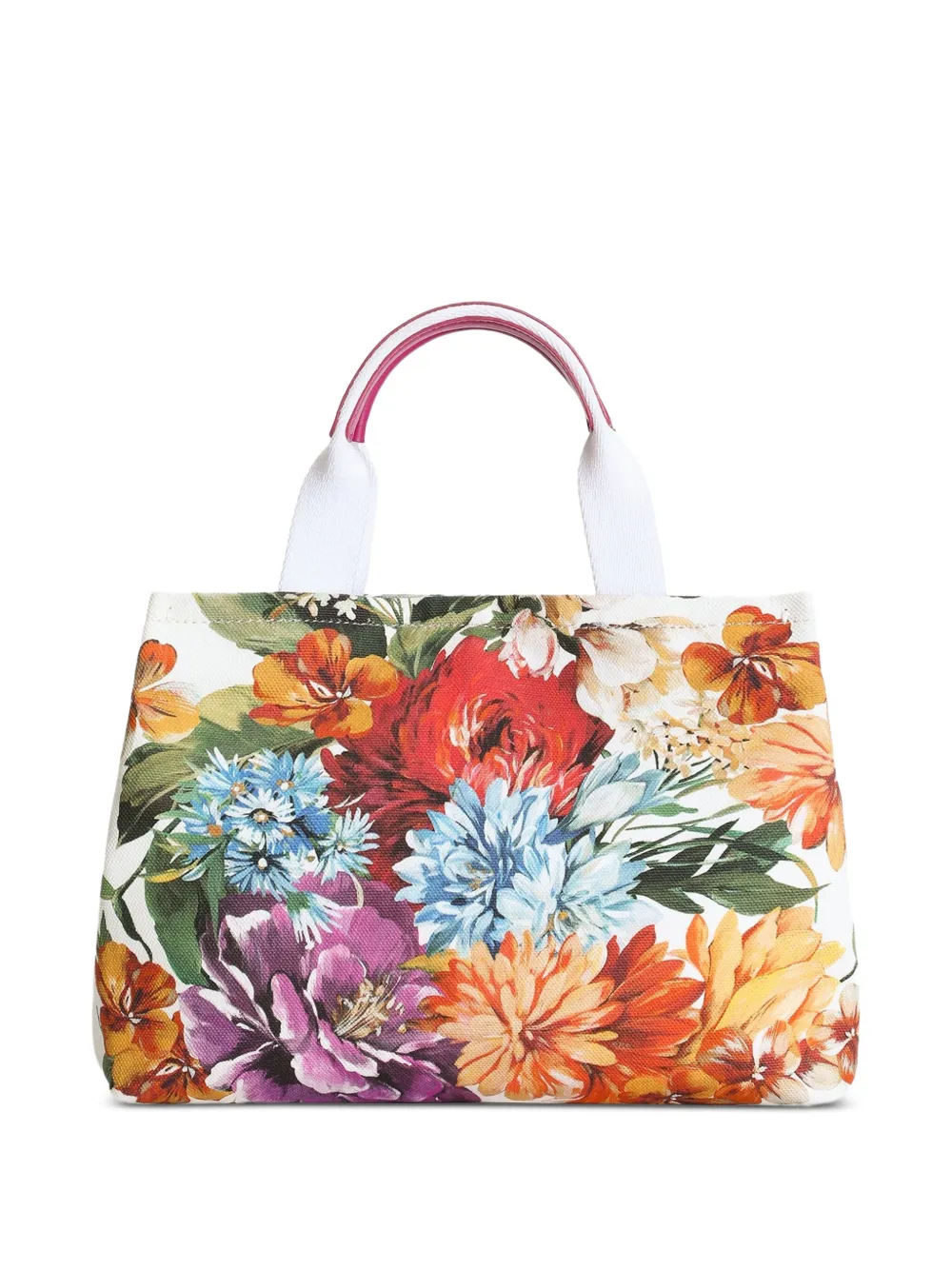 Dolce & Gabbana Kids Schoudertas met bloemenprint - Wit