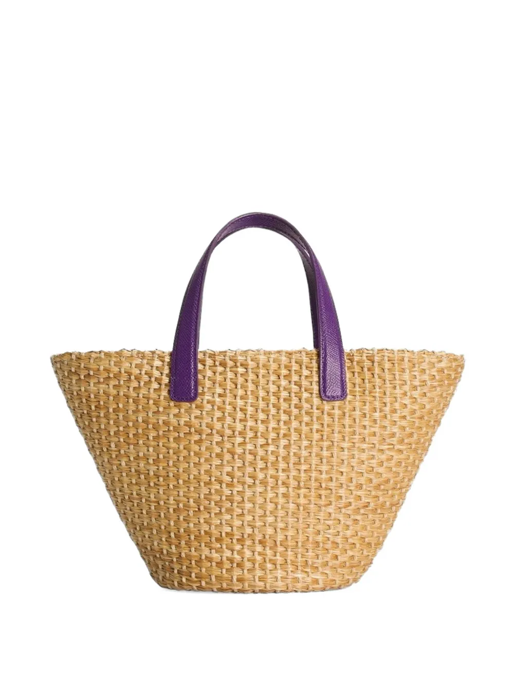 Dolce & Gabbana Kids Basket shopper met logoplakkaat - Beige