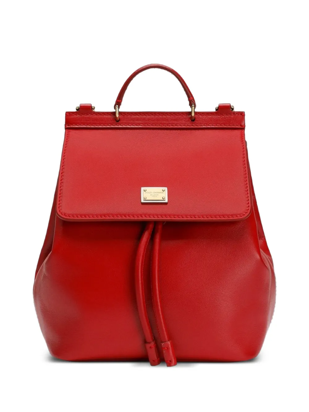 Dolce & Gabbana Kids' Drawstring Top-handle Backpack In Red