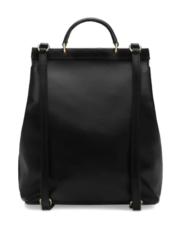childrens leather backpack satchel Dolce & Gabbana Kids Leather Backpack | Black