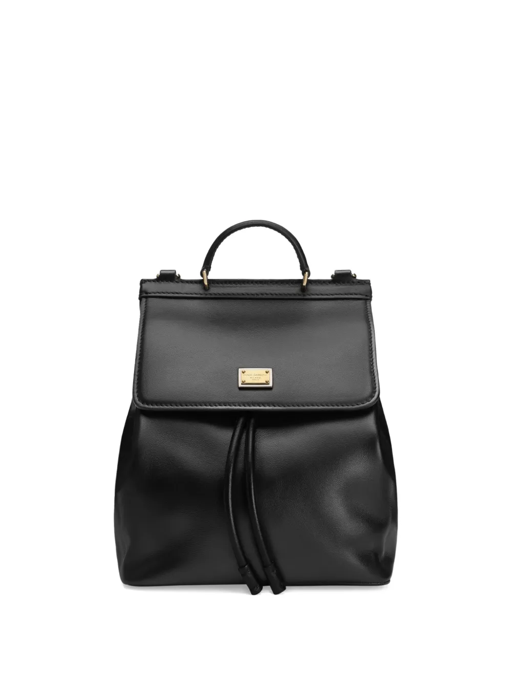 Dolce & Gabbana Kids' Leather Backpack In Black
