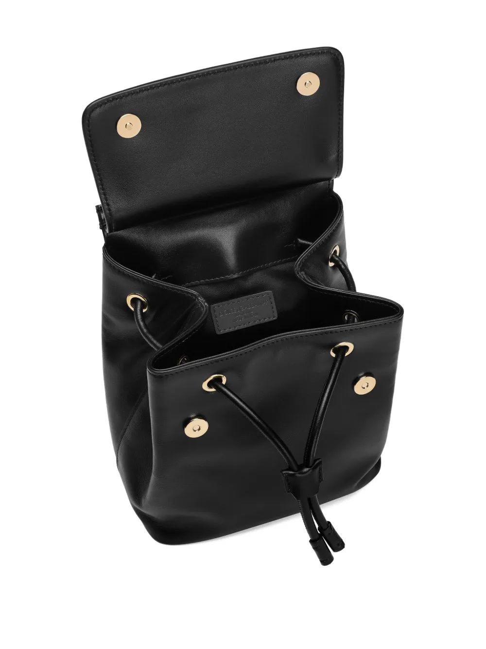 Dolce & Gabbana Kids Leren rugzak Zwart