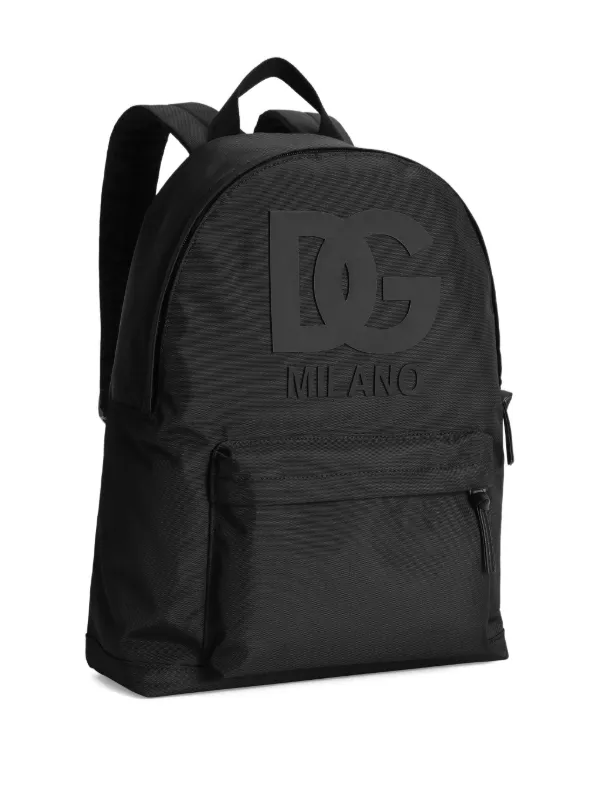 Dolce Gabbana Kids logo-embossed Backpack Black FARFETCH GE
