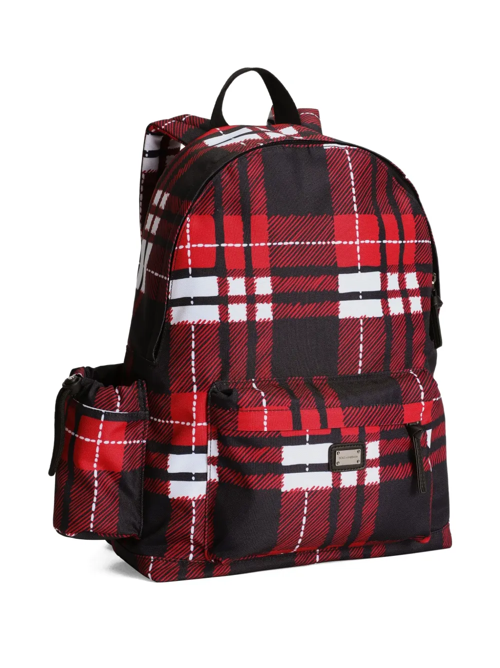 Dolce & Gabbana Kids Rugzak met tartan-ruit Rood