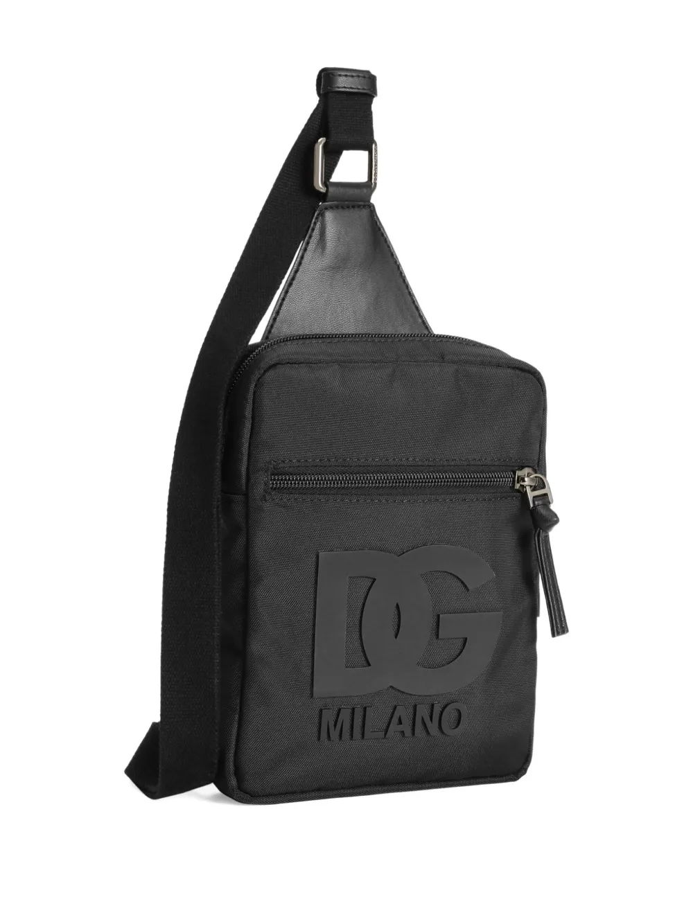 Dolce & Gabbana Kids Crossbodytas met logo-reliëf Zwart