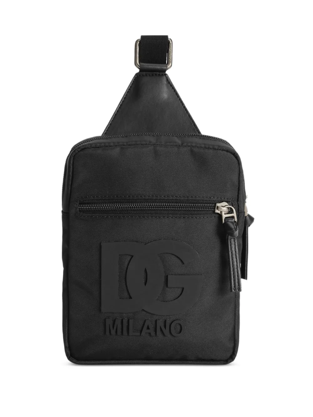 Dolce & Gabbana Kids logo-embossed cross body bag Zwart