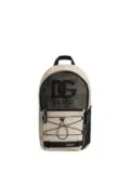 Dolce & Gabbana Kids mesh-panelled logo backpack - Neutrals