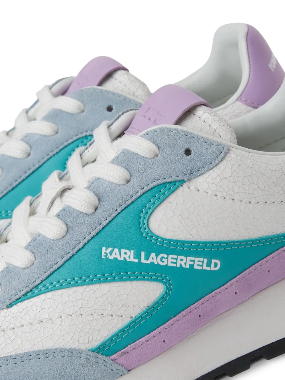 Karl Lagerfeld Jeans Kairo sneakers van leerblend Wit