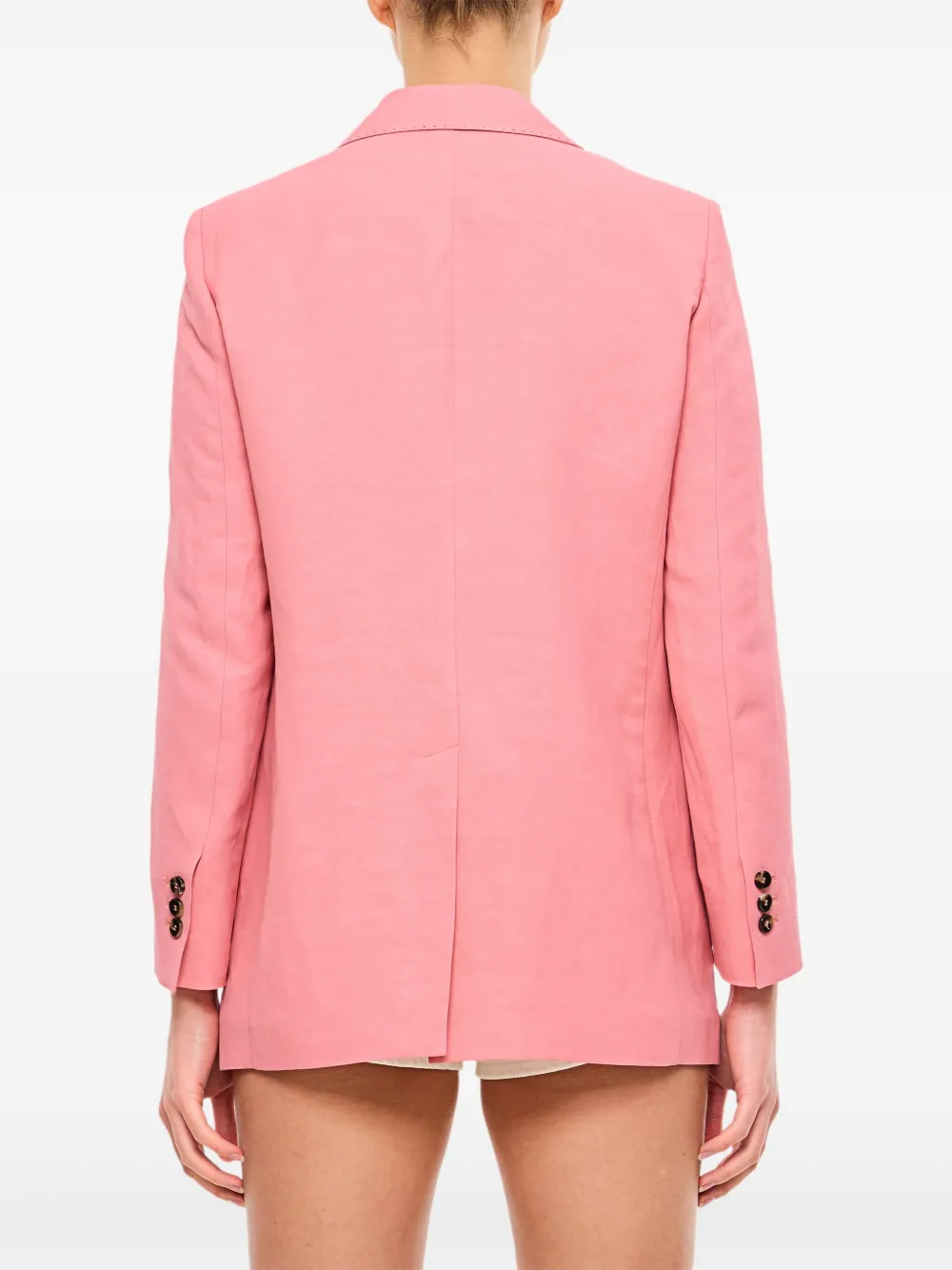 Alberto Biani Blazer met enkele rij knopen Roze