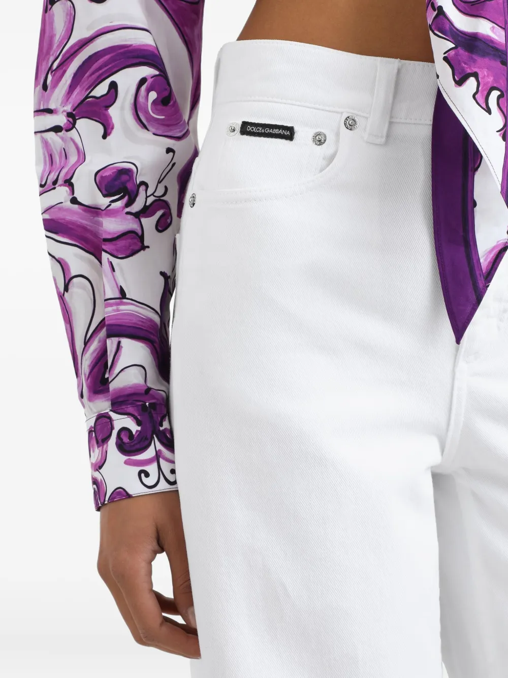 Dolce & Gabbana Katoenen jeans Wit
