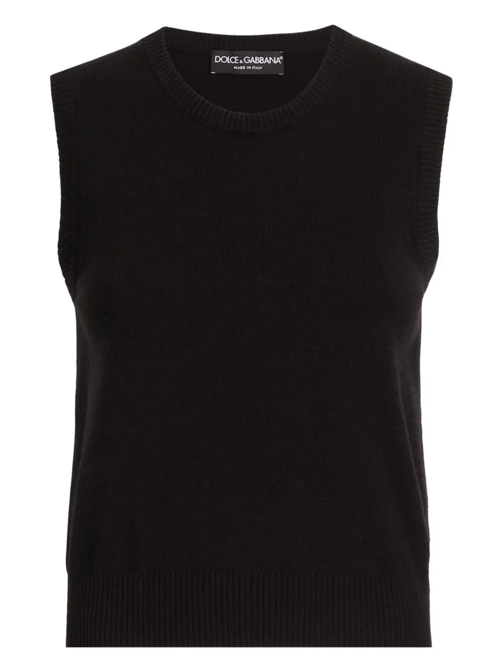 Dolce & Gabbana Top met ronde hals Zwart