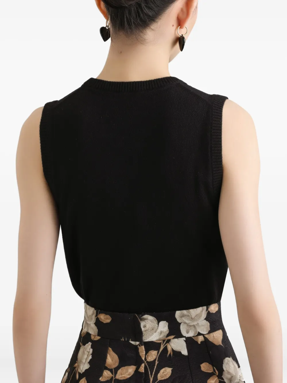 Dolce & Gabbana Top met ronde hals Zwart