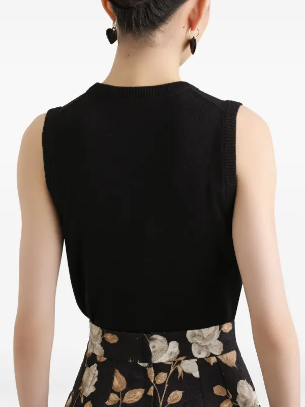 DOLCE & GABBANA ドルガバ 総レース ノースリーブ トップス L DOLCE & GABBANA ドルガバ 総レース ノースリーブ トップス L
