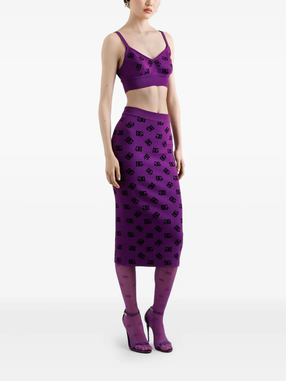 Dolce & Gabbana Cropped top Paars