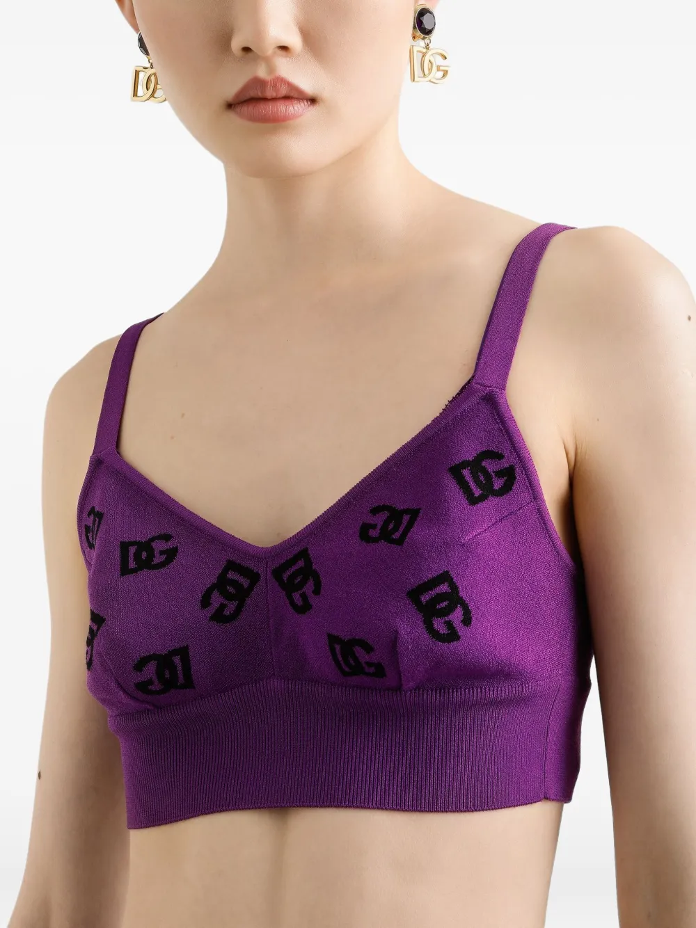 Dolce & Gabbana Cropped top Paars