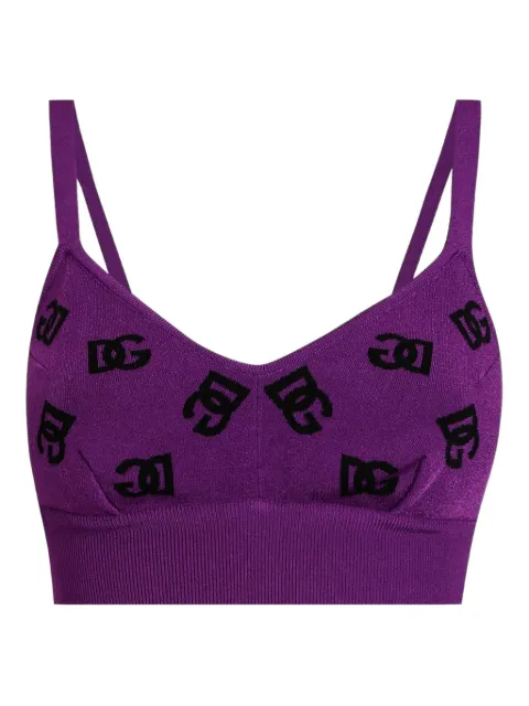Dolce & Gabbana logo-motif crop top