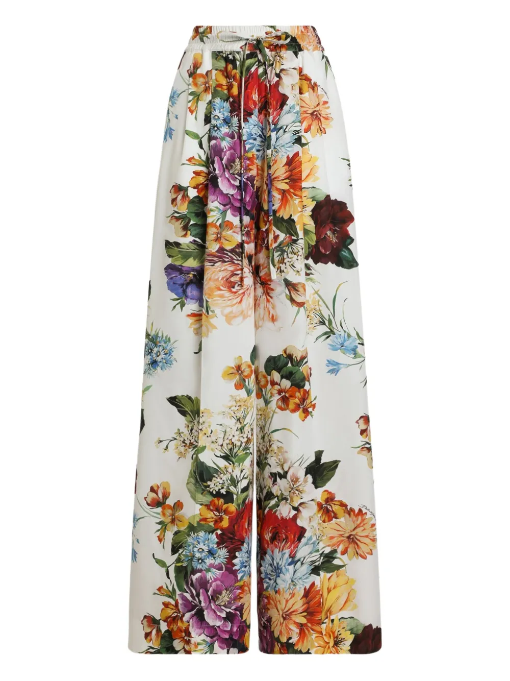 Dolce & Gabbana Broek met bloemenprint Wit