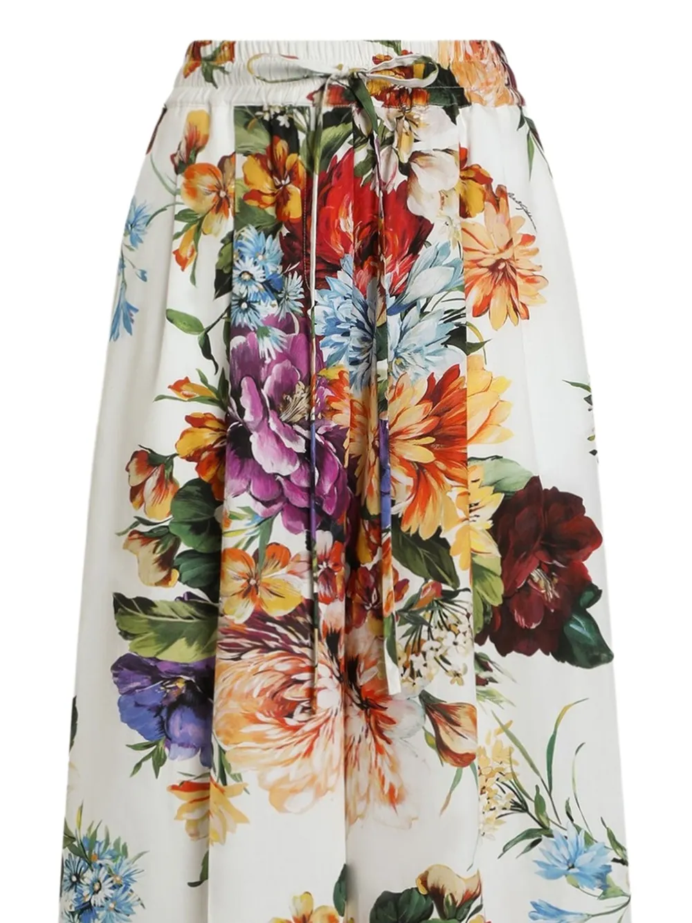 Dolce & Gabbana Broek met bloemenprint Wit