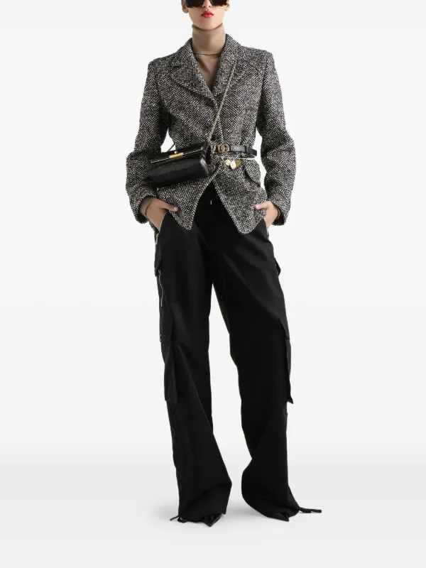 希少 DOLCE&GABBANA ジップ マルチポケット カーゴパンツ ドルガバ Dolce & Gabbana ジップポケット カーゴパンツ