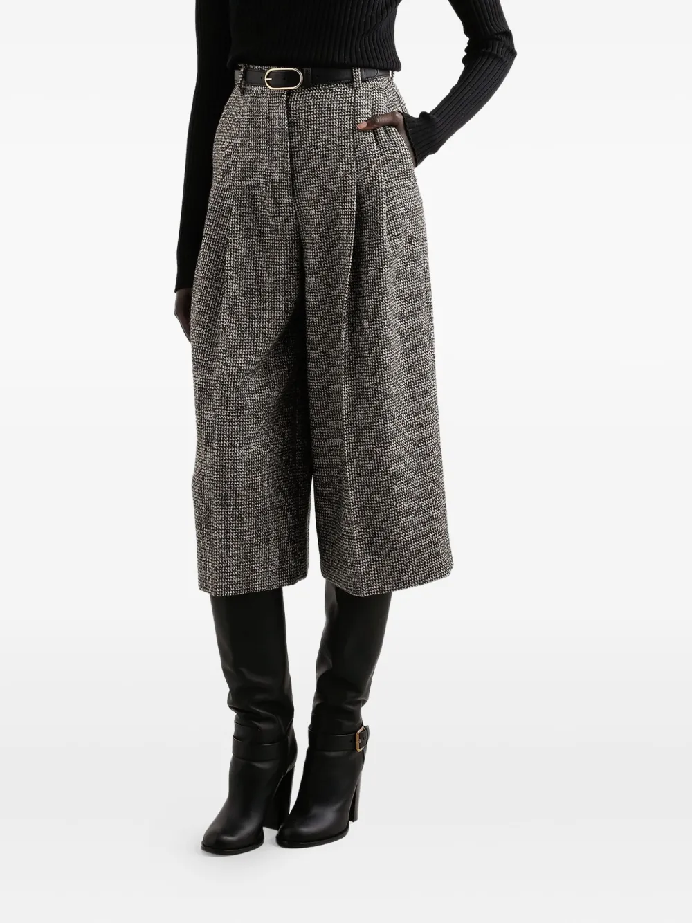 Dolce & Gabbana Tweed plooibroek Beige