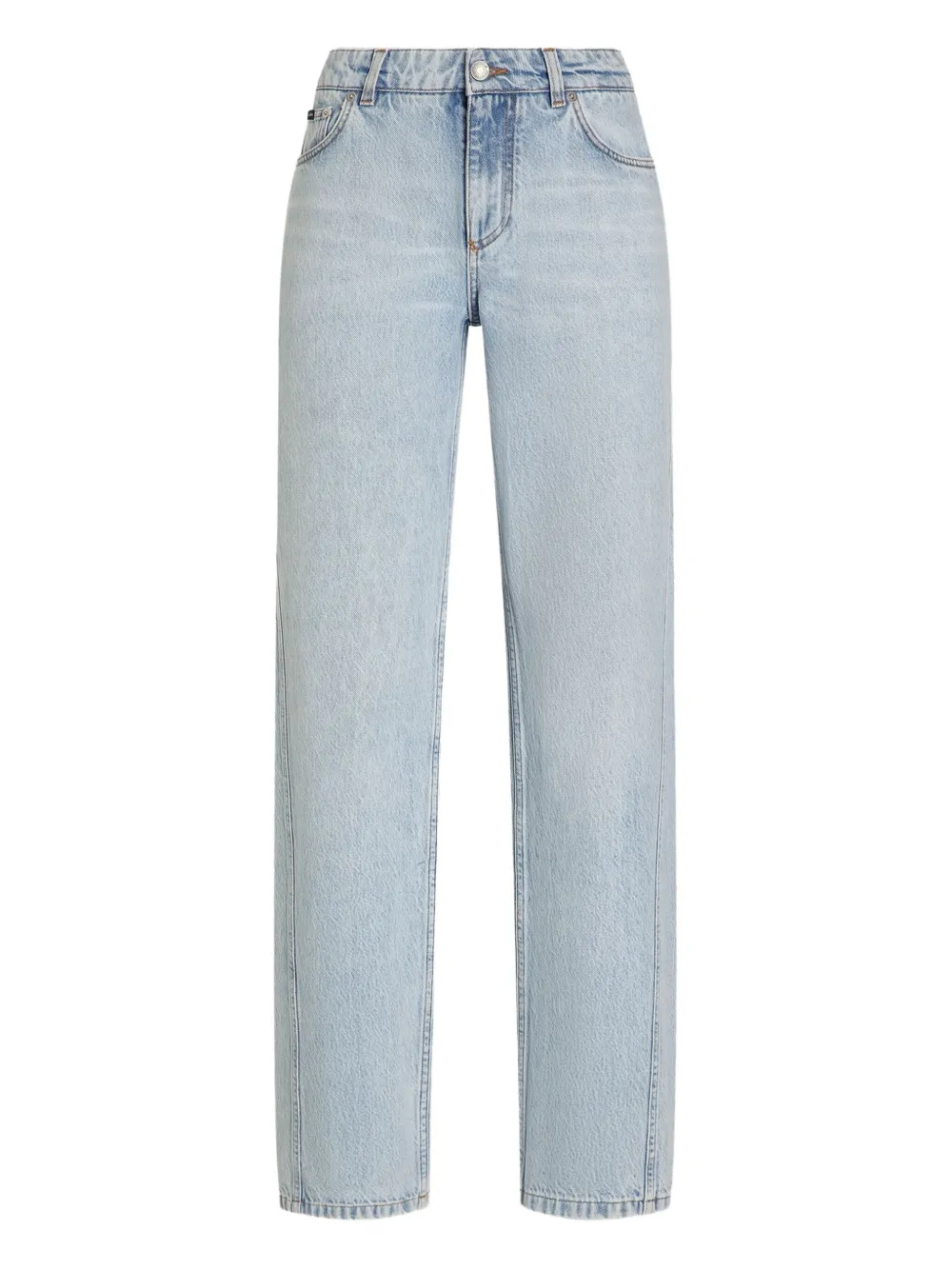Dolce & Gabbana Jeans met logoplakkaat Blauw