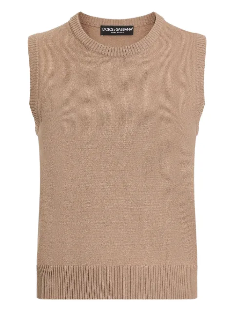 Dolce & Gabbana round-neck sleeveless top