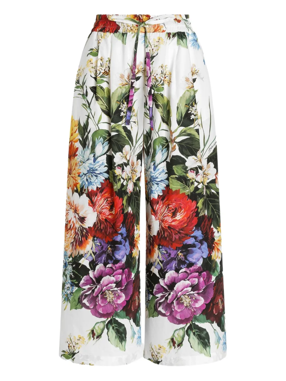 Dolce & Gabbana Broek met bloemenprint Wit