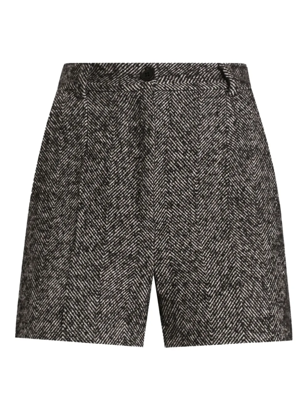 Dolce & Gabbana Tweed shorts met visgraatpatroon Zwart