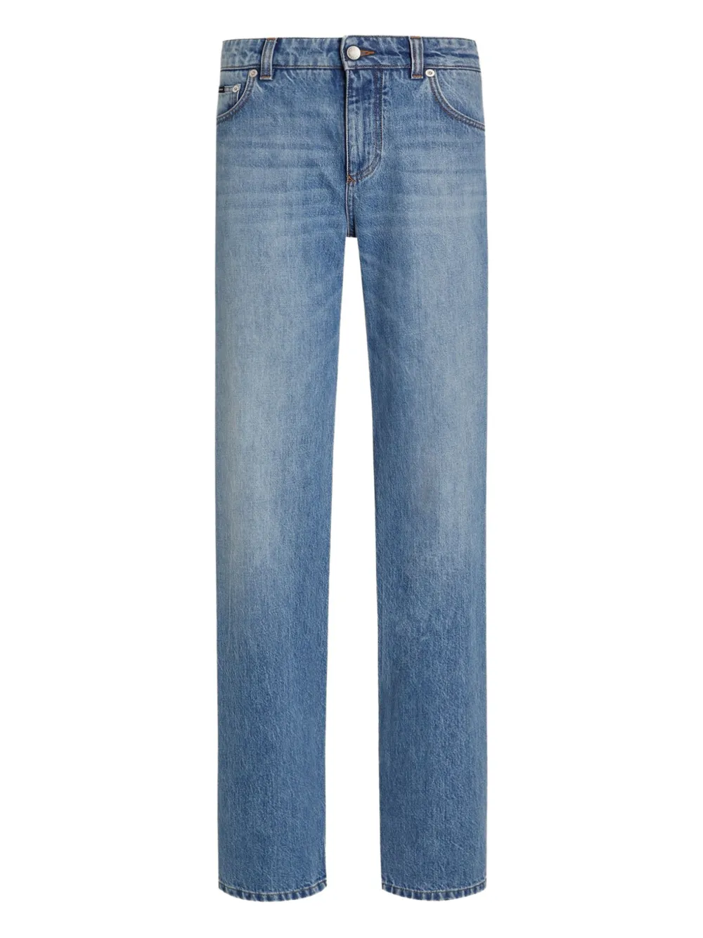 Dolce & Gabbana Jeans met logoplakkaat Blauw