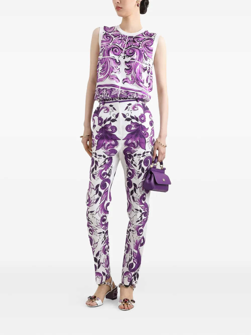 Dolce & Gabbana Majolica-print top | Vests & Tank Tops | Image 2