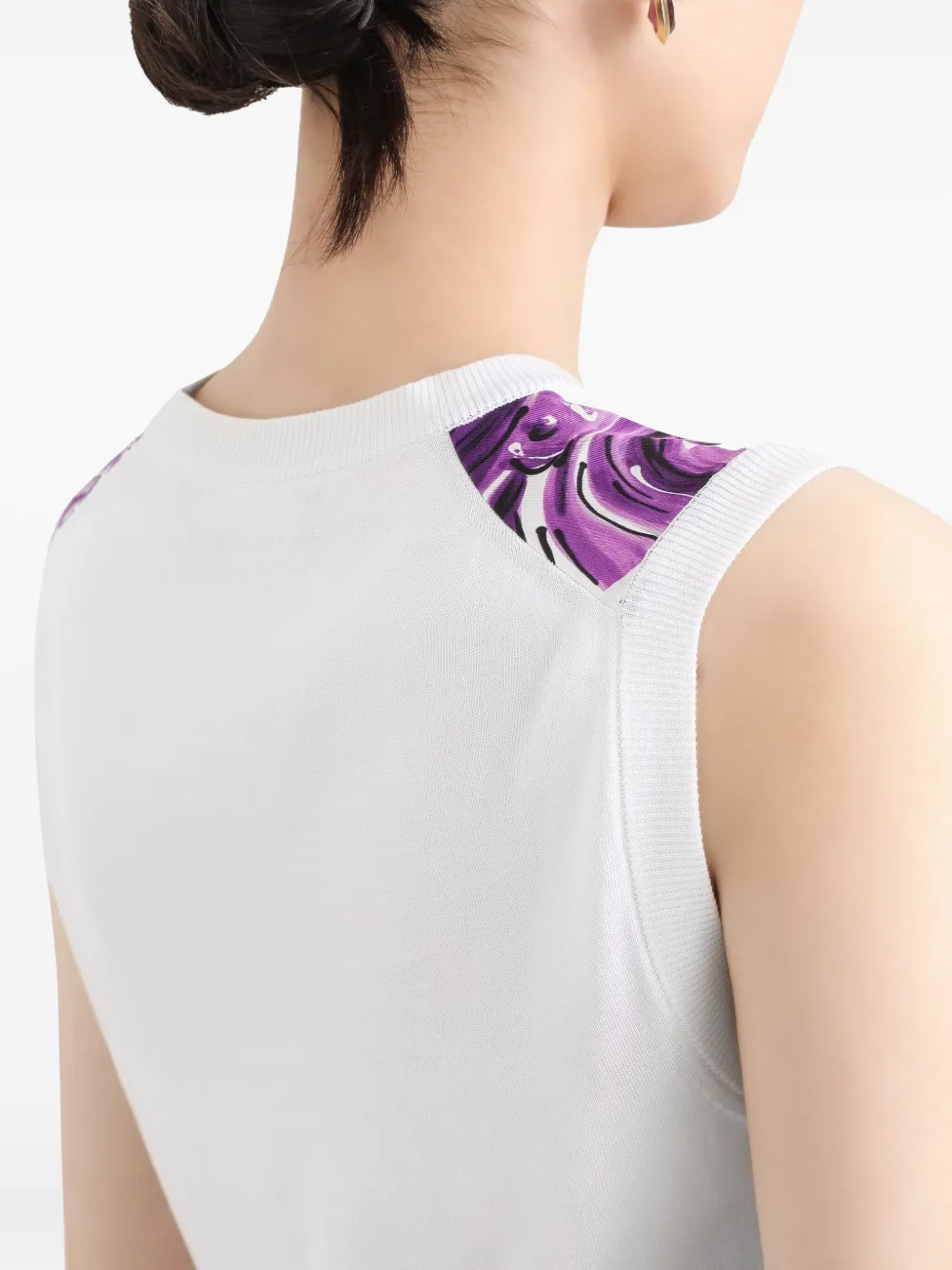 Dolce & Gabbana Top met Majolica-print Wit