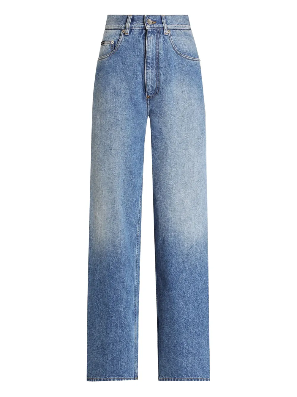 Dolce & Gabbana Jeans met logoplakkaat Blauw