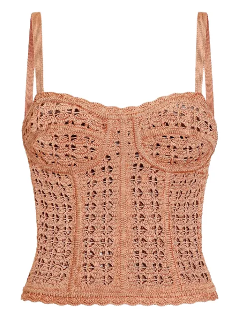 Dolce & Gabbana top tejido de crochet