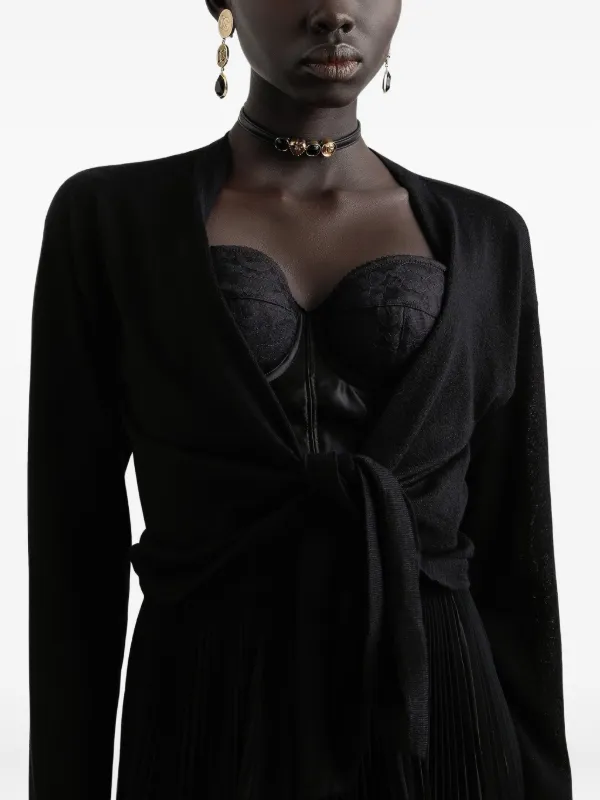 ドルチェアンドガッバーナ　カーディガン　カシミア　黒 DOLCE&GABBANA - DOLCE&GABBANA(ドルチェアンドガッバーナ