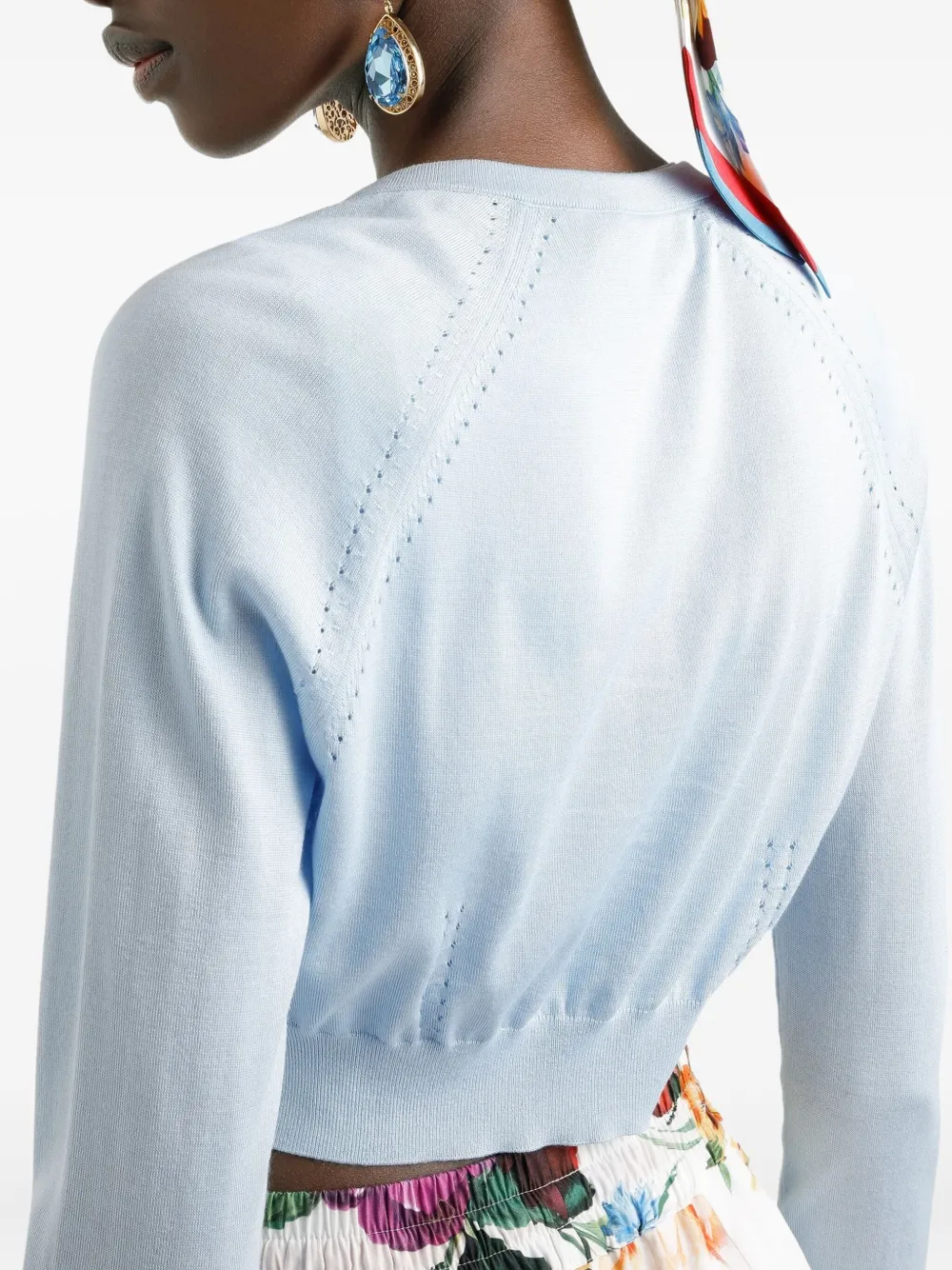 Dolce & Gabbana Vest van zijdemix Blauw