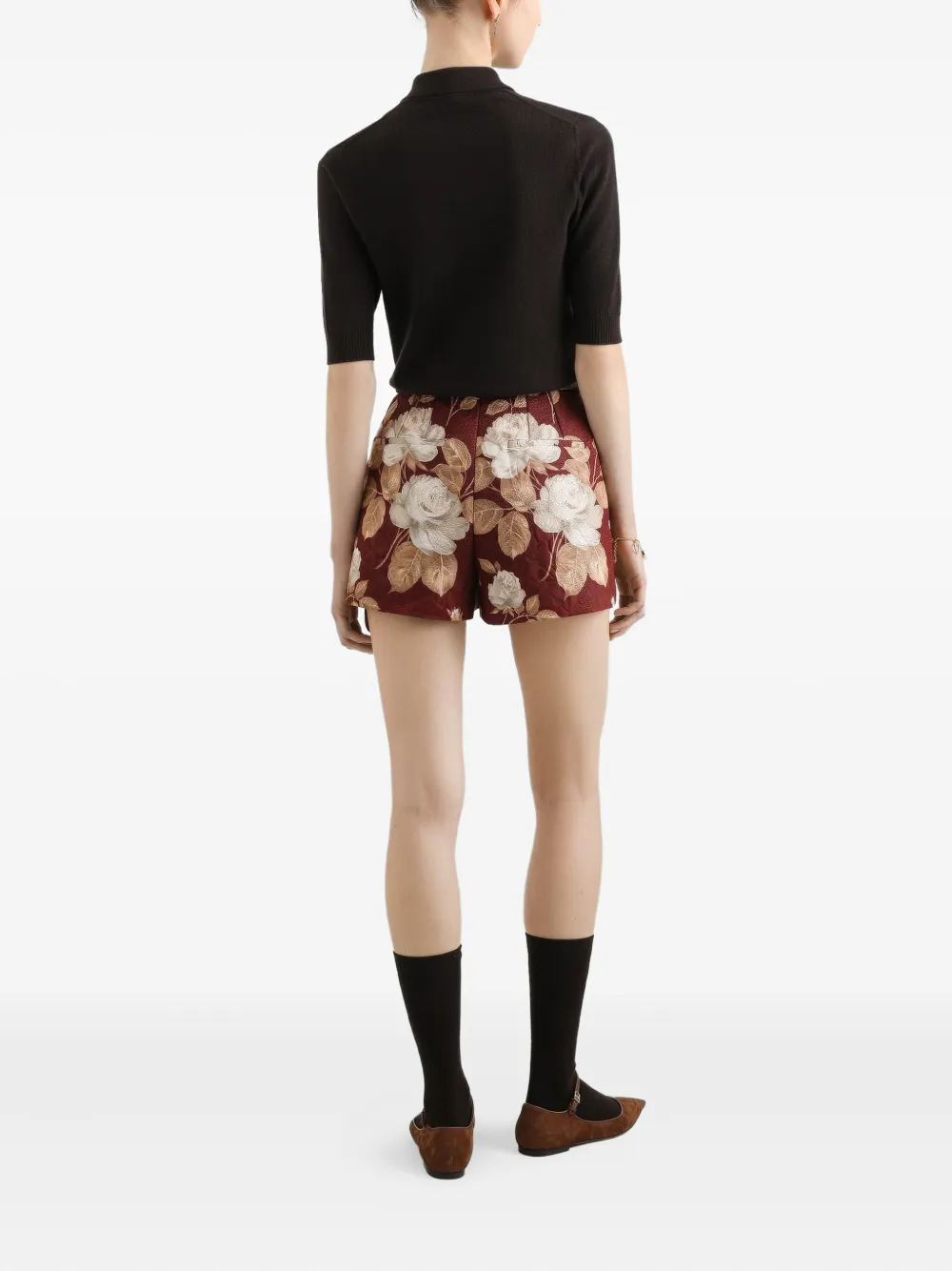 Dolce & Gabbana Vest met korte mouwen en knopen Bruin