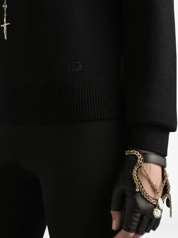 Dolce & Gabbana タートルネック リブセーター | ブラック | FARFETCH JP