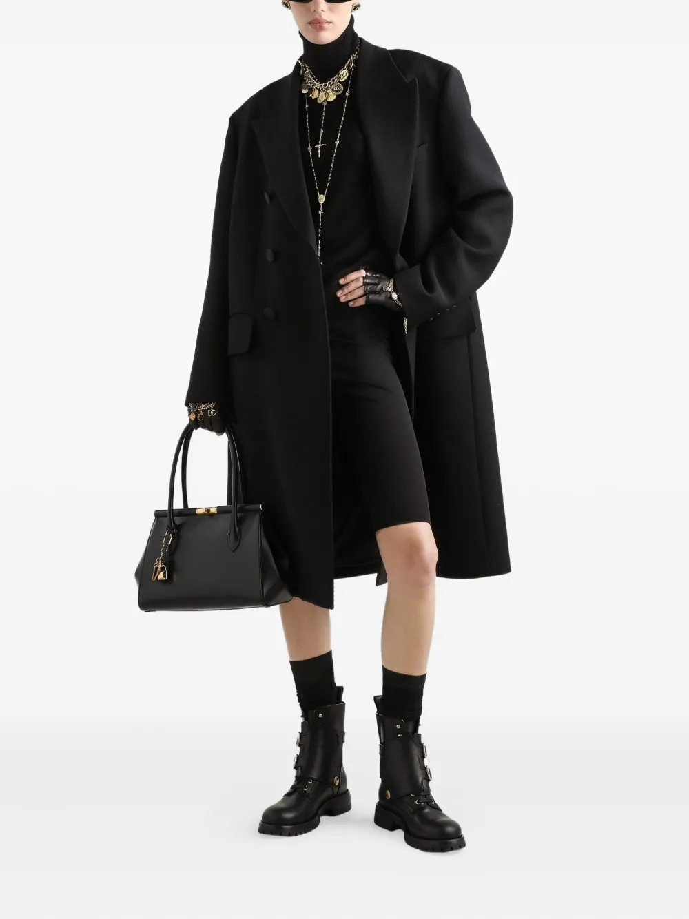 Dolce & Gabbana Geribbelde coltrui Zwart