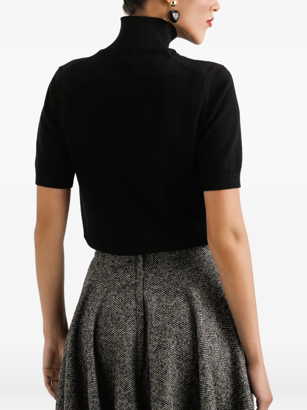 Dolce & Gabbana Coltrui met korte mouwen Zwart