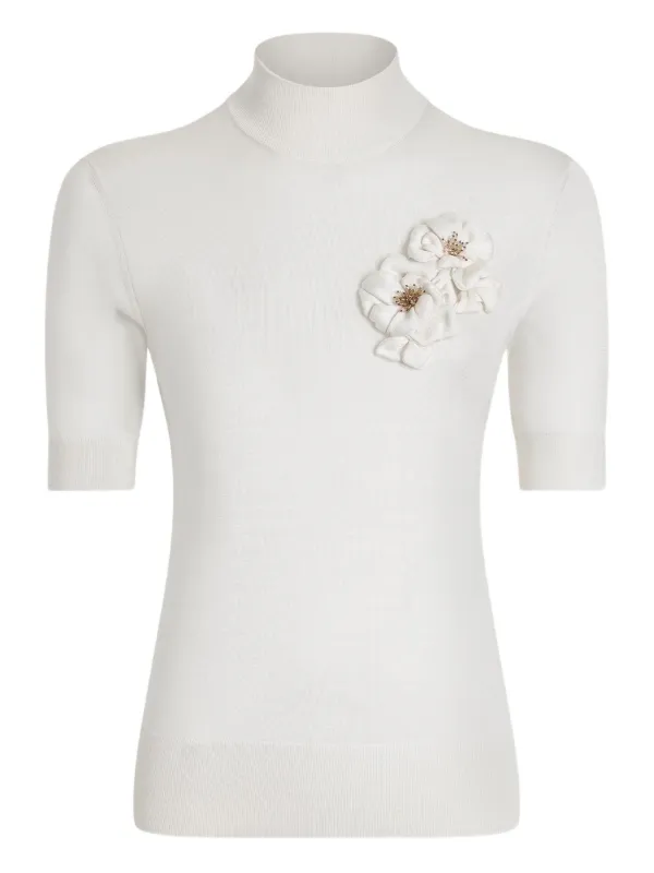 DOLCE&GABBANA シルク ニットトップ 36サイズ Dolce & Gabbana シルク ニットトップ | ホワイト | FARFETCH JP