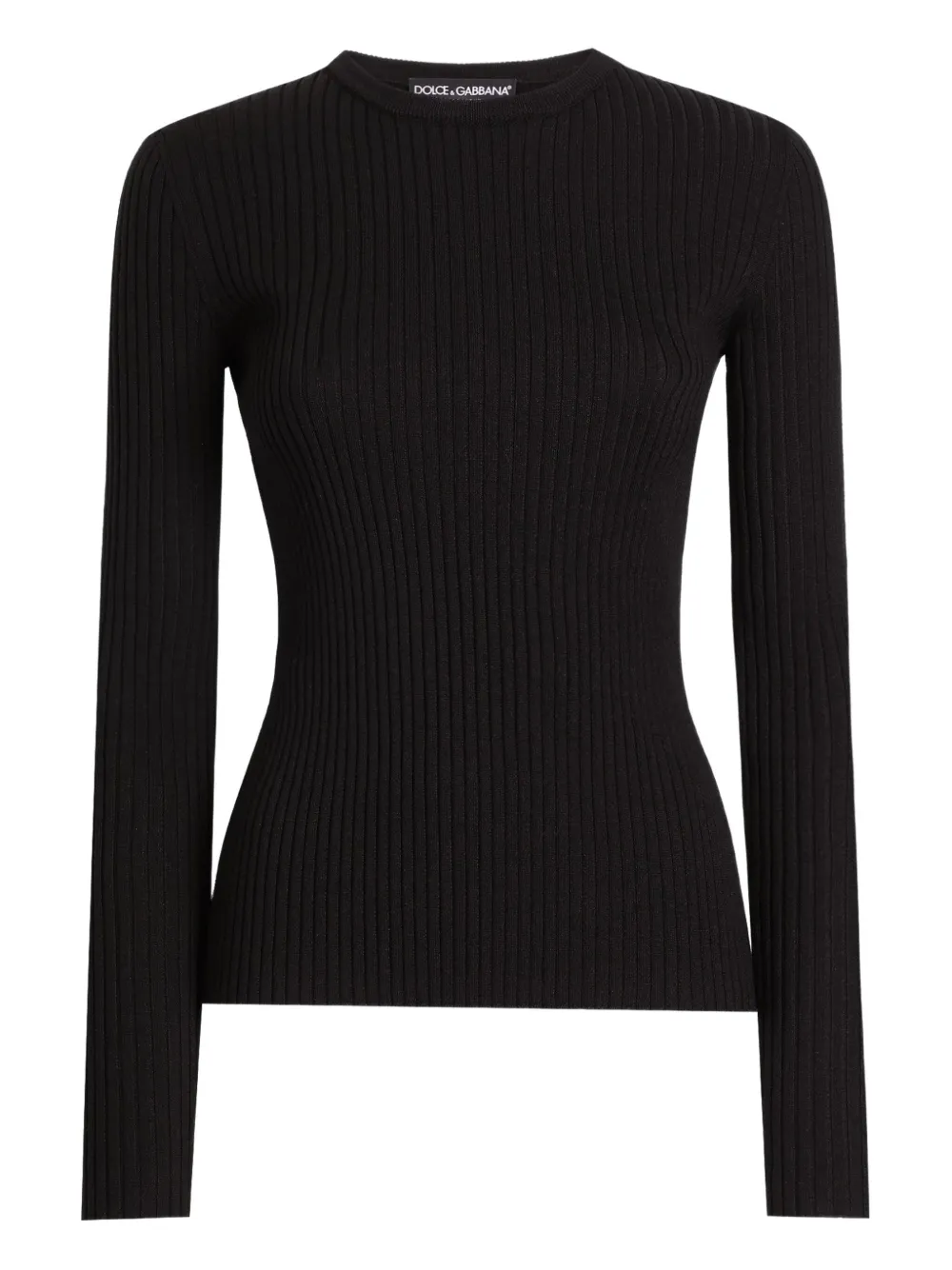 Dolce & Gabbana Geribbelde sweater Zwart