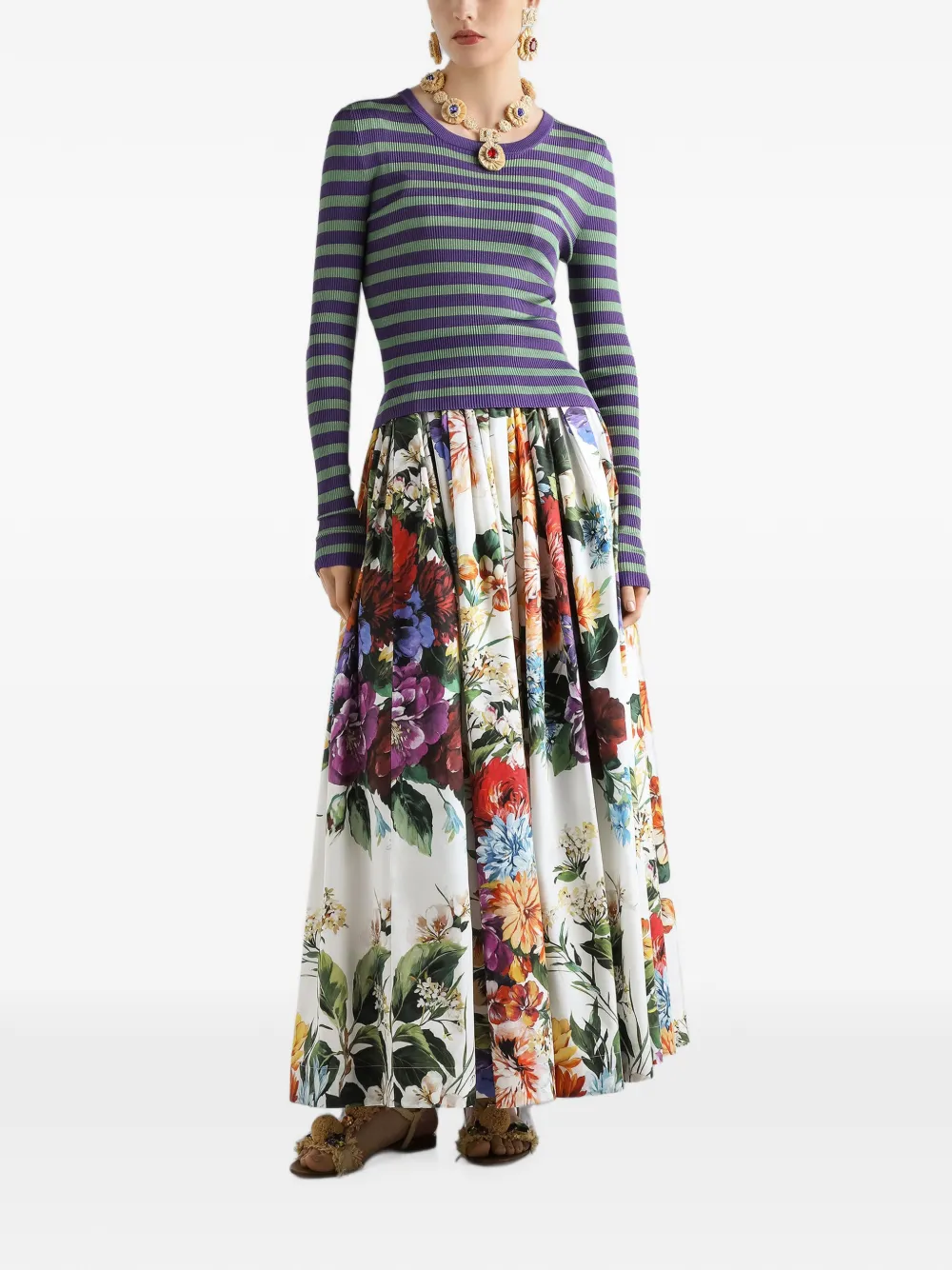 Dolce & Gabbana Gestreepte trui Groen