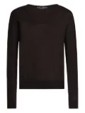 Dolce & Gabbana scoop-neck long-sleeve top - Brown