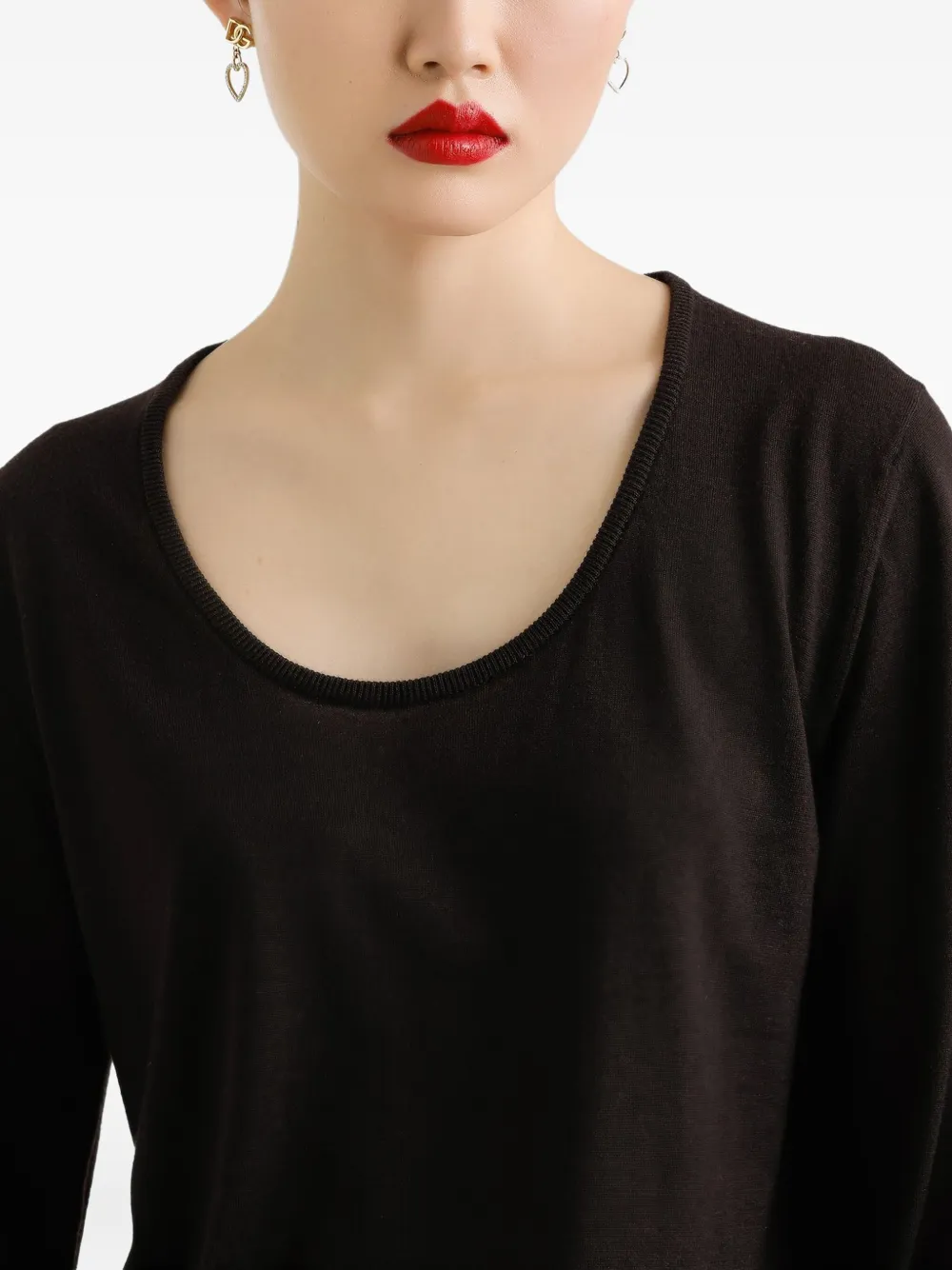 Dolce & Gabbana Top met lange mouwen Bruin