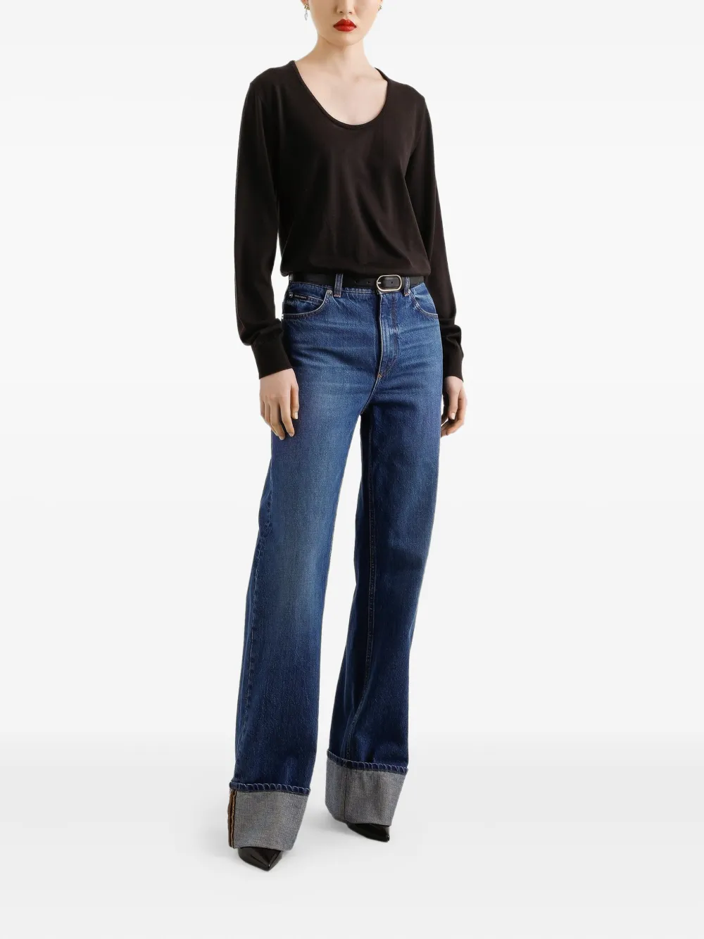 Dolce & Gabbana scoop-neck long-sleeve top | T-Shirts & Jersey Shirts | Image 2