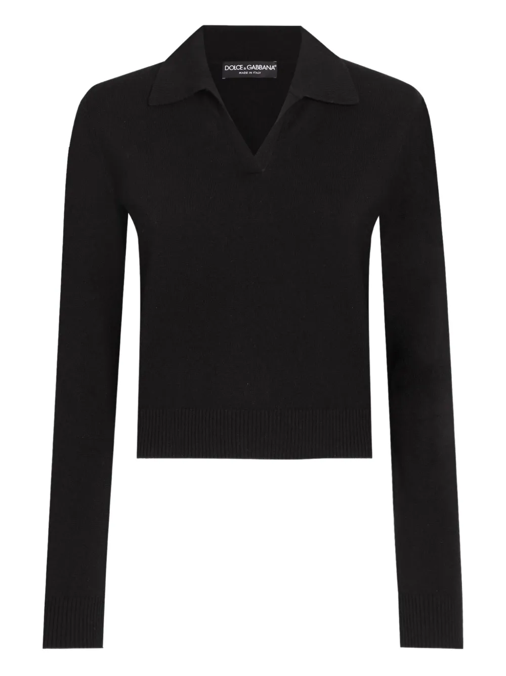 Dolce & Gabbana Cashmere Top In Black