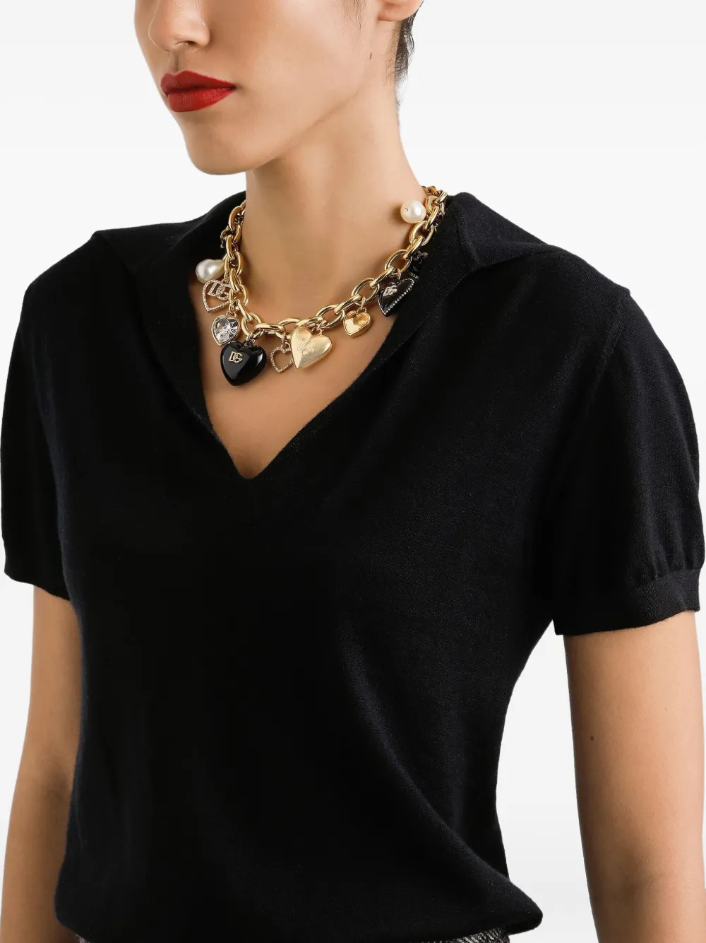 Dolce & Gabbana Kasjmier T-shirt Zwart