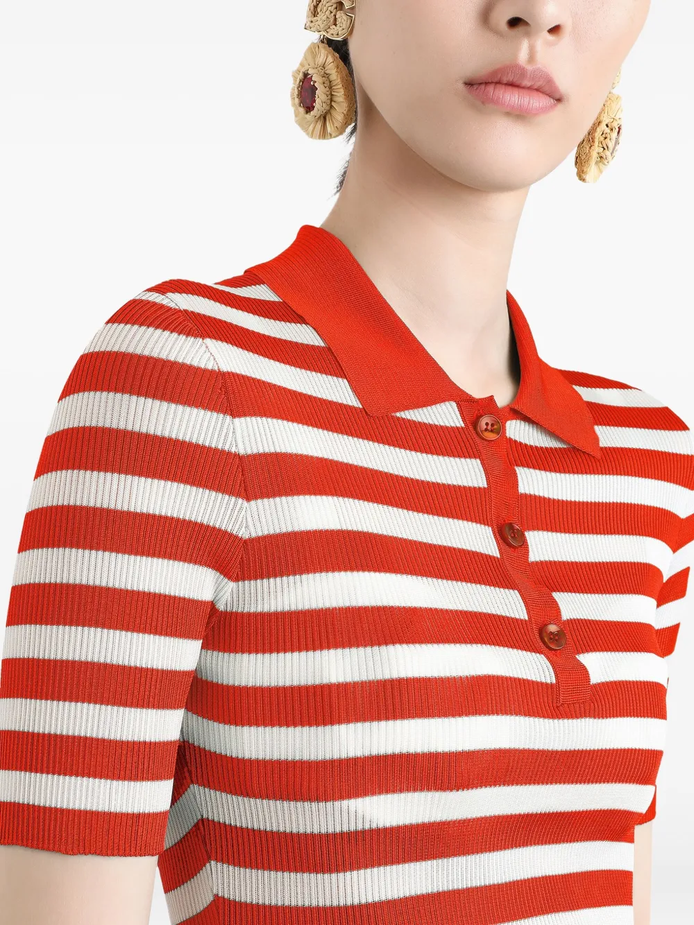 Dolce & Gabbana Gestreepte polotop Wit