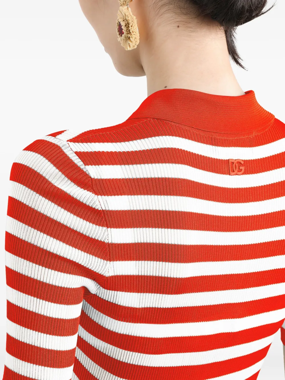 striped polo top